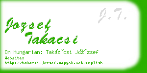 jozsef takacsi business card